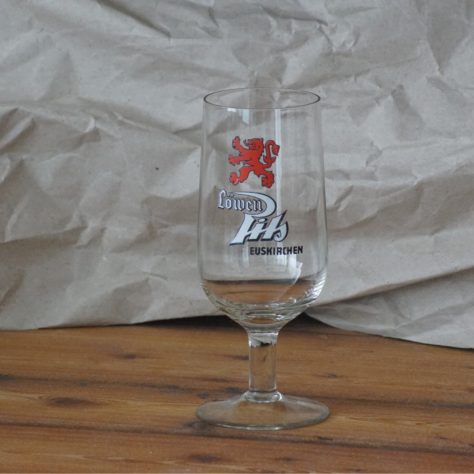 Bierglas der Löwen Pils Euskirchen (vor 1970)